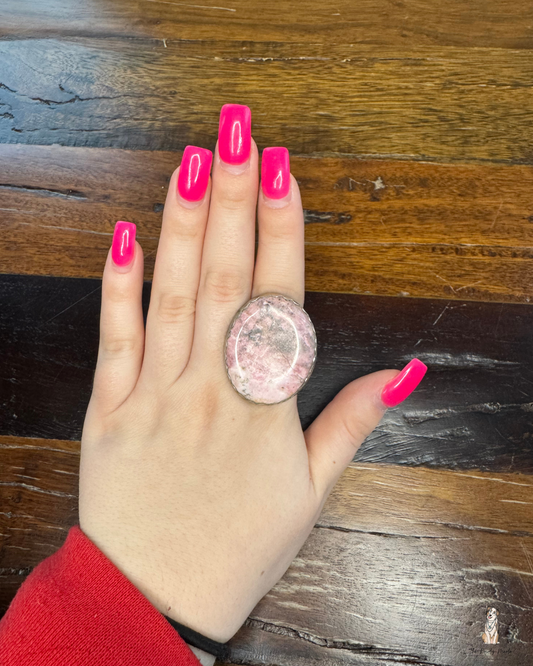 Pink Adjustable Ring