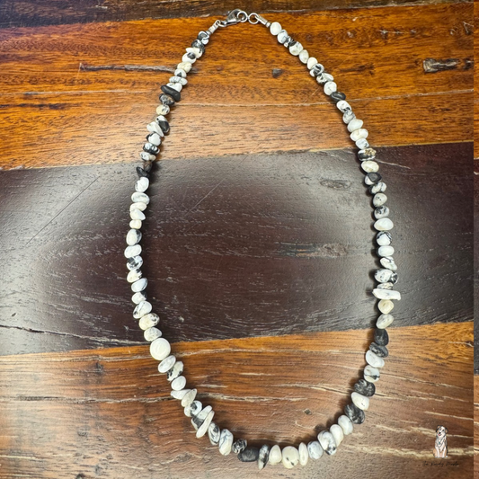 White Buffalo Chip Necklace